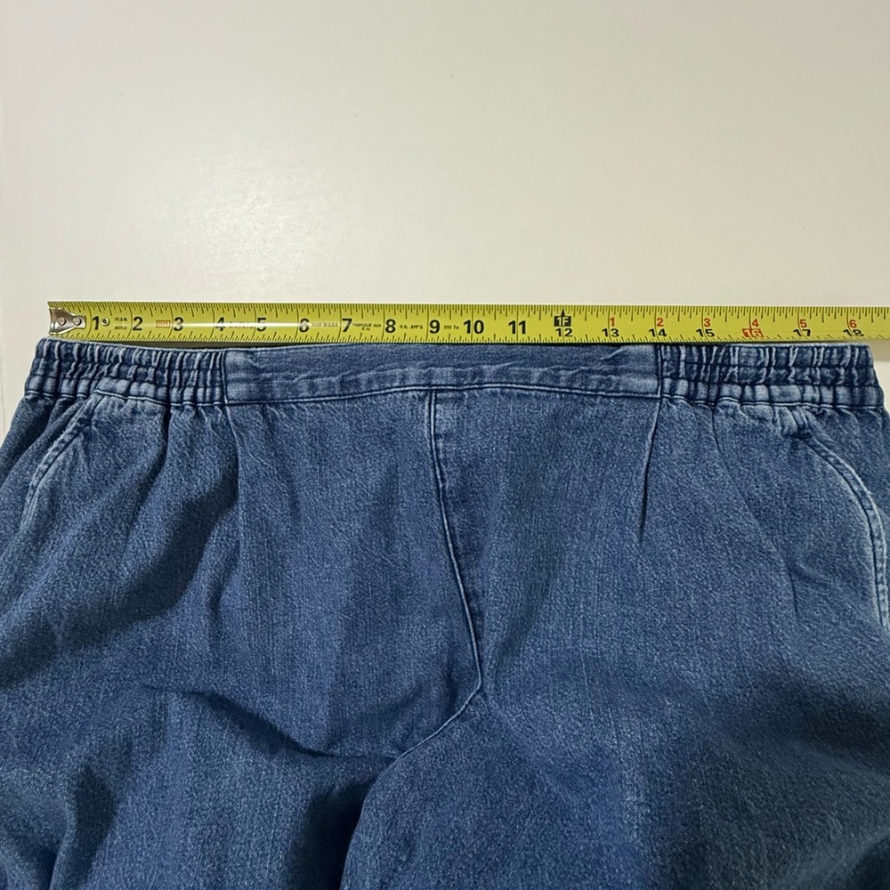 Liz Claiborne #1 Blue Ankle Jeans 100% Cotton Size 22 Petite 26.5” Inseam - Picture 10 of 15